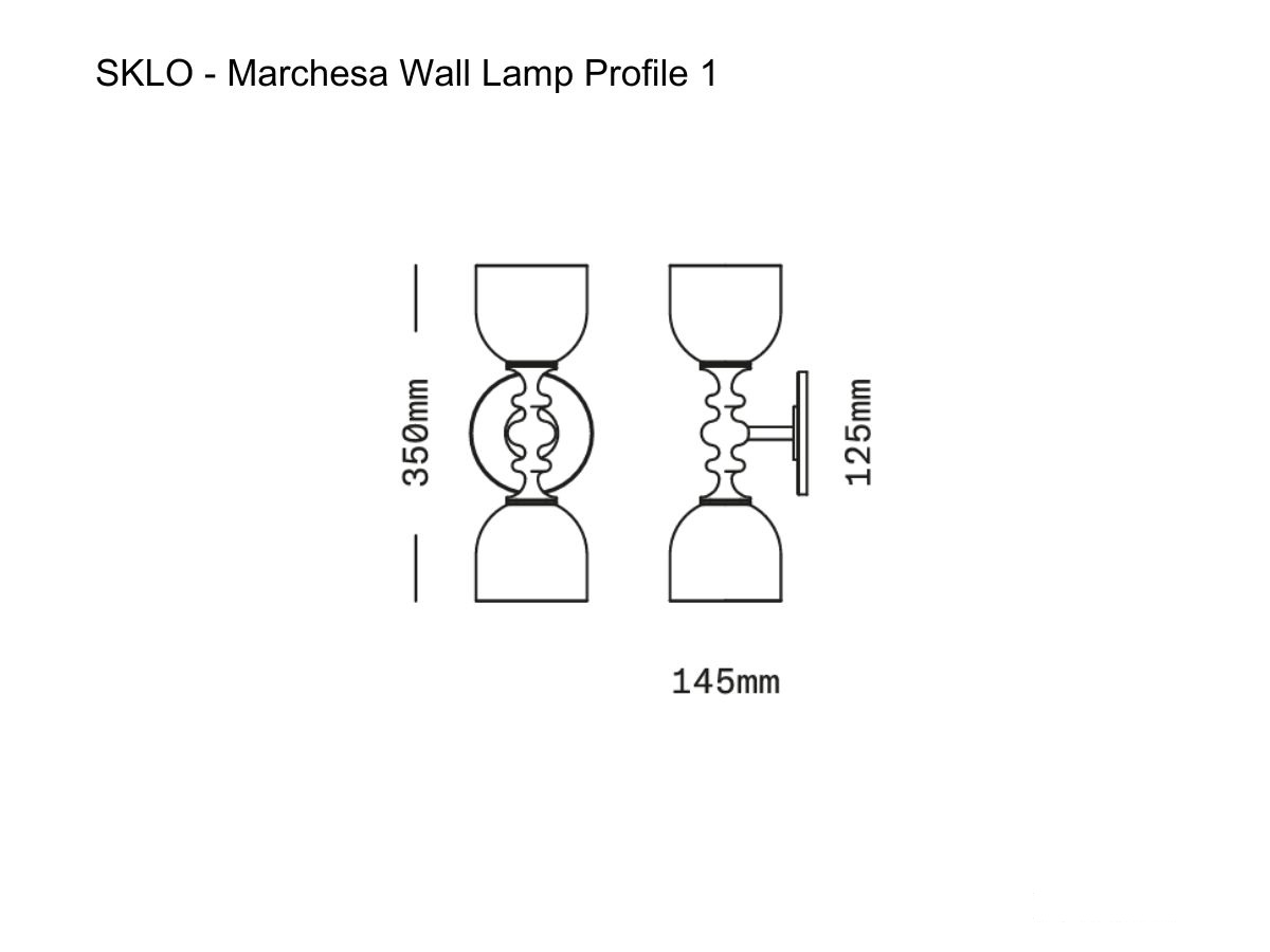 SkLO Marchesa Wall Lamp Profile 1