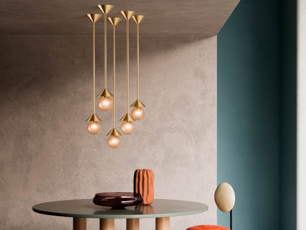 SkLO Peak Suspension Lamp Sphere Glass O11 Cm