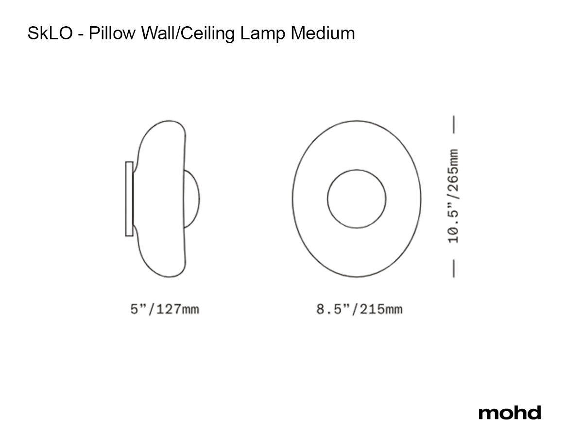 Настенно-потолочный светильник SkLO Pillow, средний