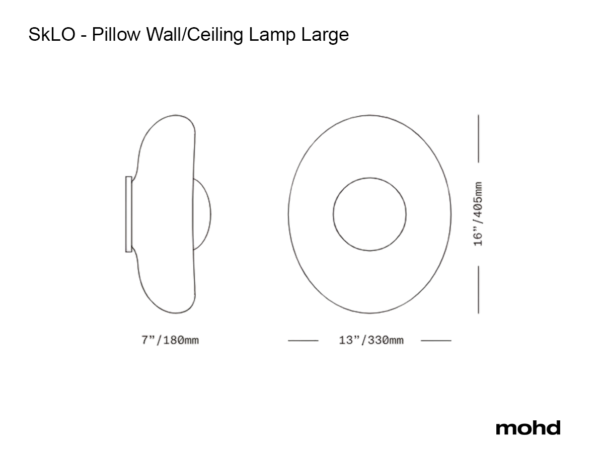 Настенно-потолочный светильник SkLO Pillow, большой