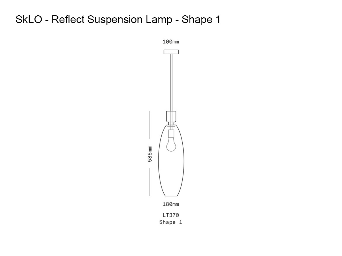 SkLO Reflect Suspension Lamp Shape 1