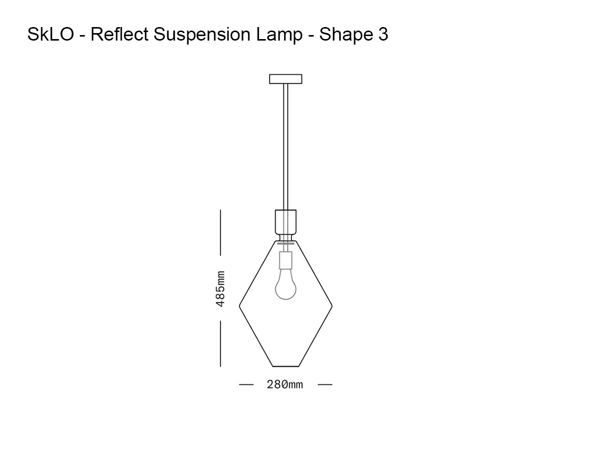 SkLO Reflect Suspension Lamp Shape 3