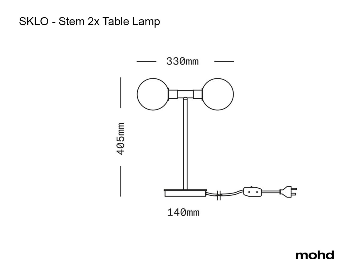 Настольная лампа SkLO Stem 2X