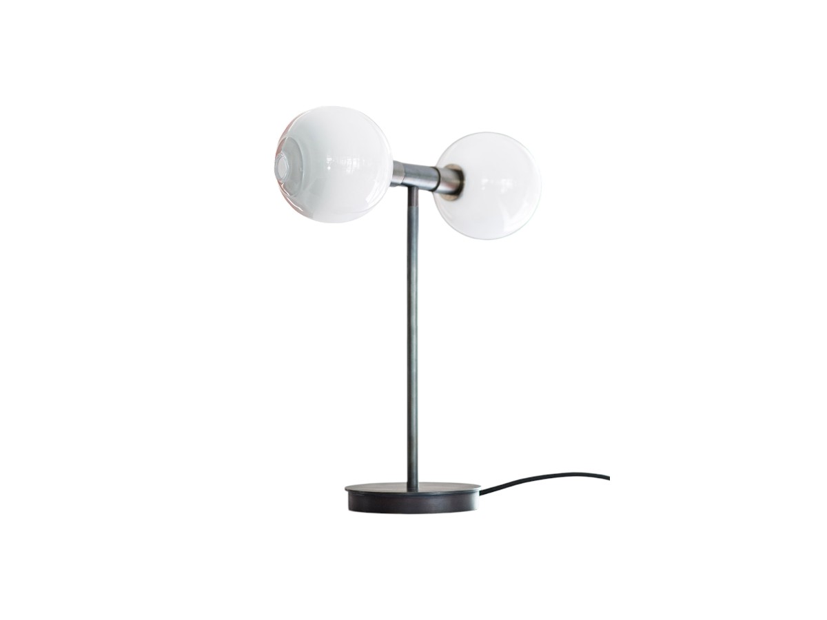 SkLO Stem 2x Table Lamp Dark Oxidized