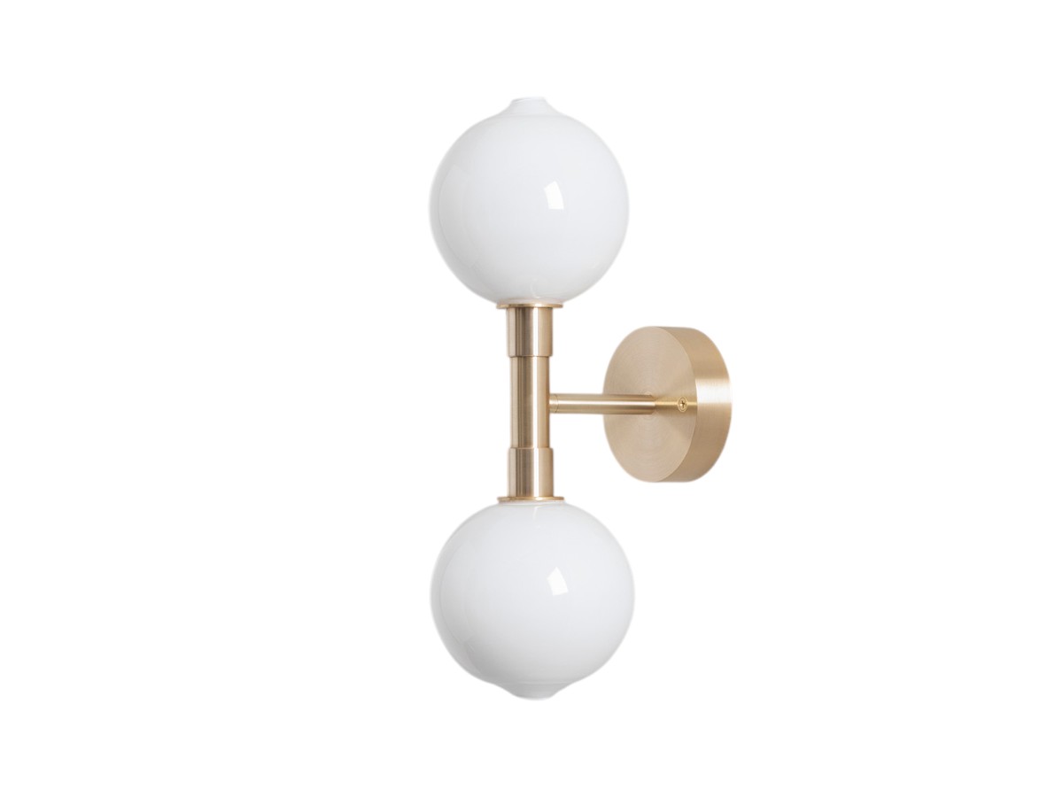 SkLO Stem 2x Wall Ceiling Lamp Brushed Brass