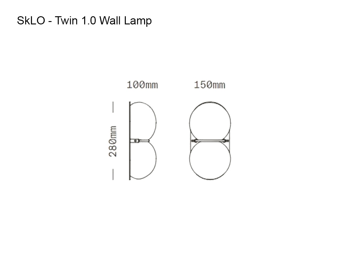 SkLO Twin 10 Wall Lamp