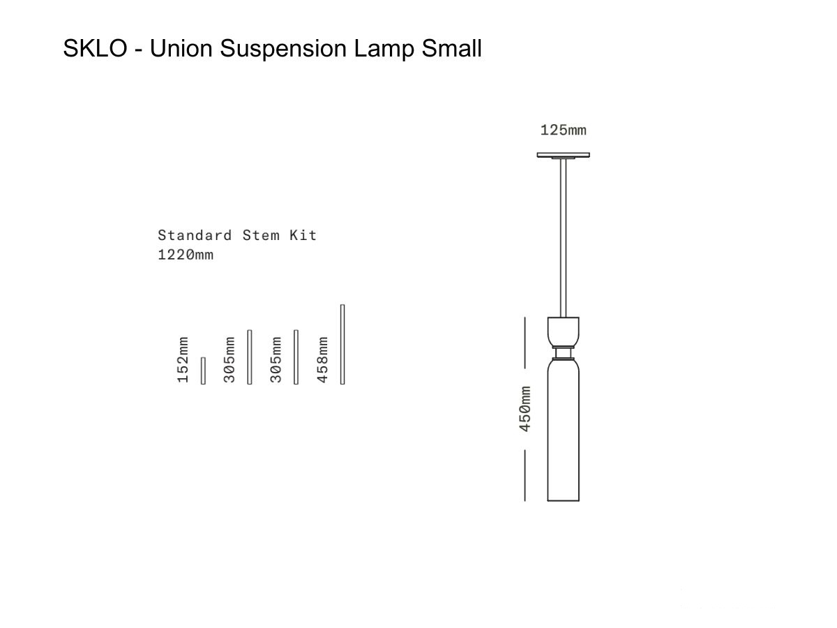 SkLO Union Suspension Lamp Small