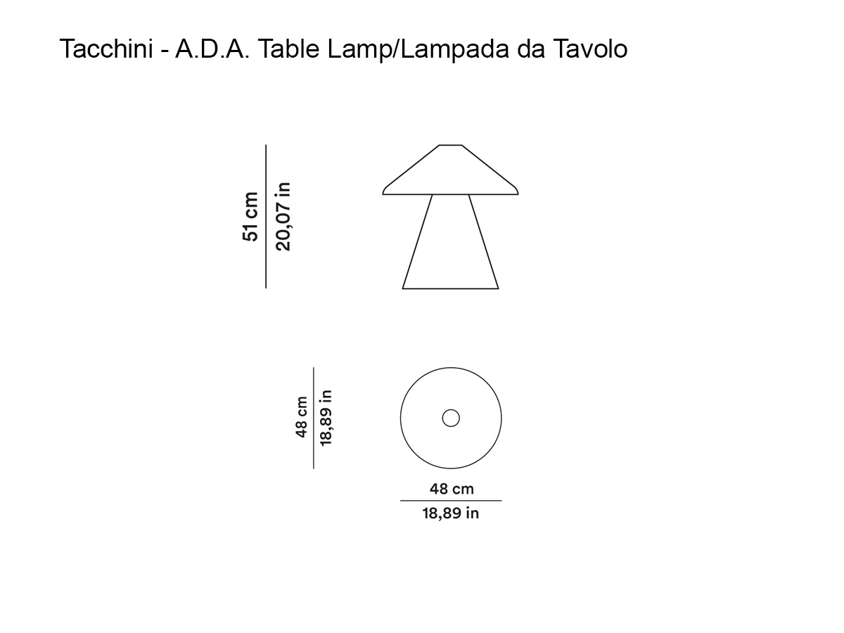 Настольная лампа Tacchini A.D.A.