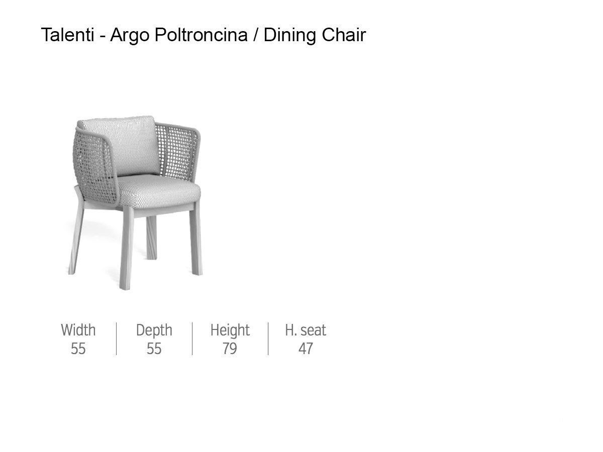Talenti Argo Wood Dining Chair