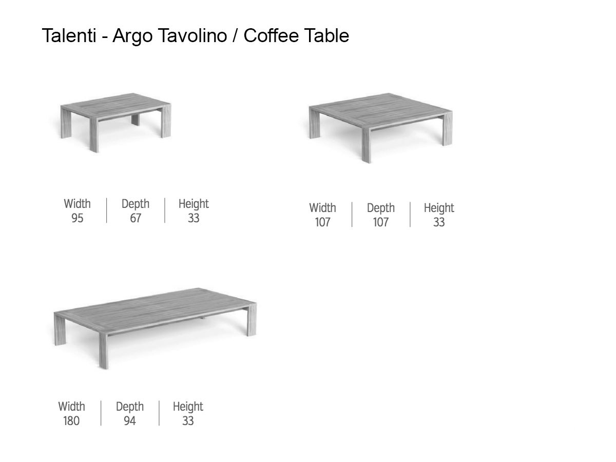 Talenti Argo Wood Coffee Table