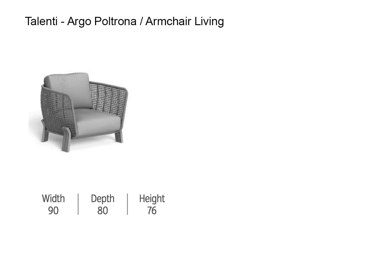 Talenti Argo Wood Living Armchair