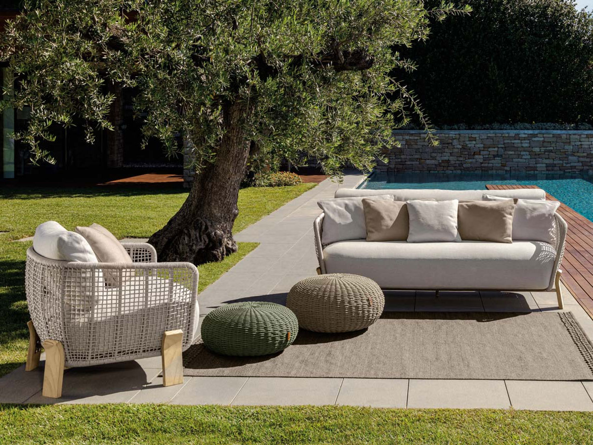 Talenti Argo Wood Sofa Love Seat