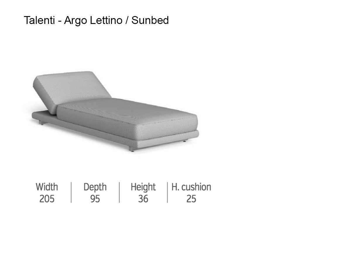 Talenti Argo Wood Sunbed