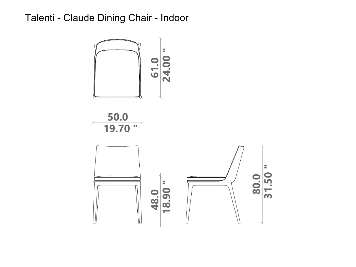 Talenti Claude Dining Chair Indoor