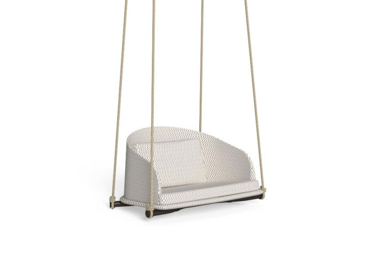 Talenti Cleo Wood Swing Chair White Beige
