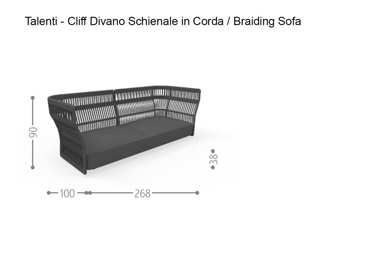 Talenti Cliff Braiding Sofa