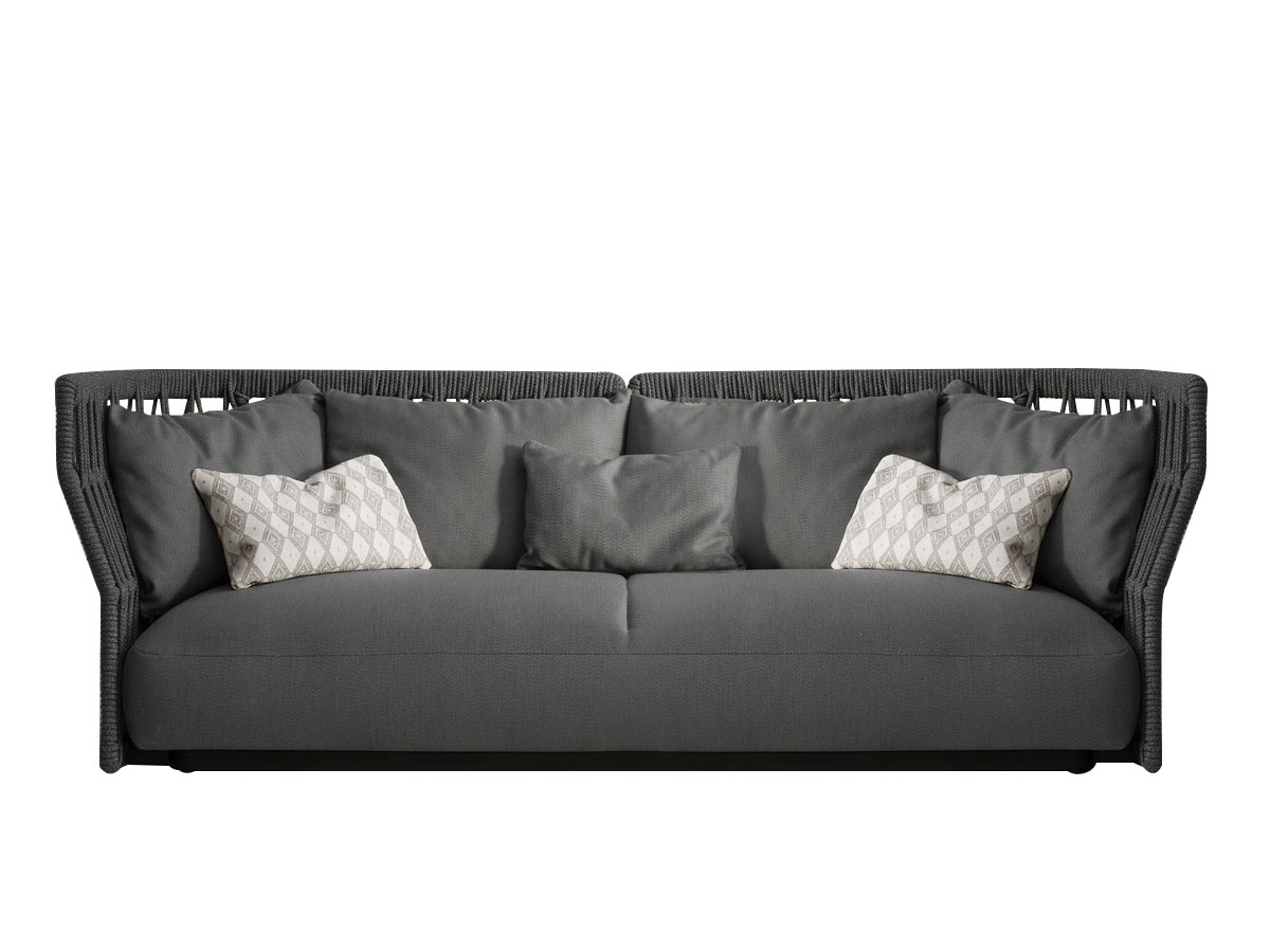 Talenti Cliff Braiding Sofa Dark Grey