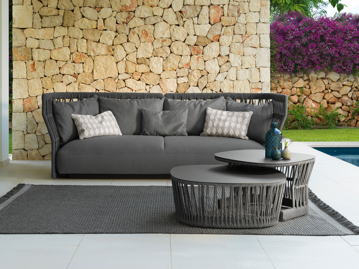Talenti Cliff Braiding Sofa Dark Grey