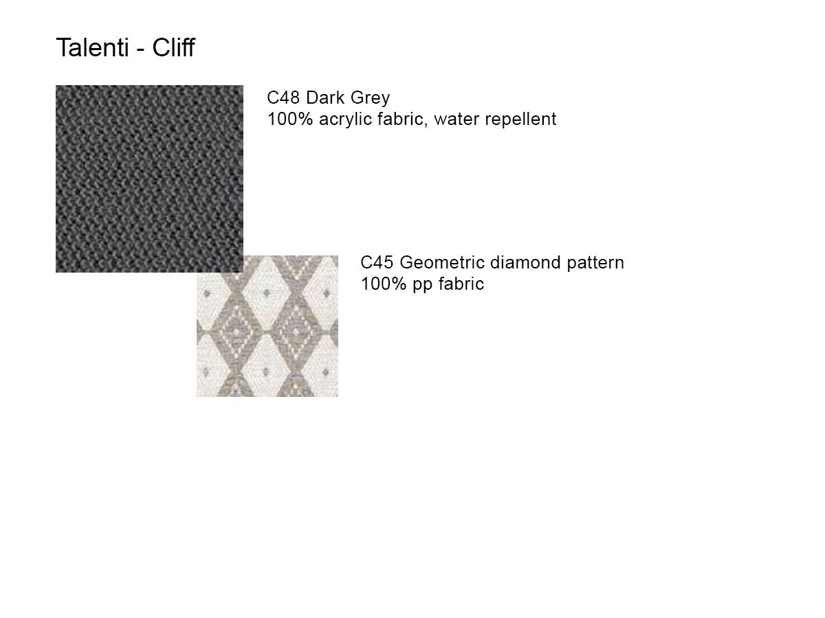 Talenti Cliff Braiding Sofa Dark Grey