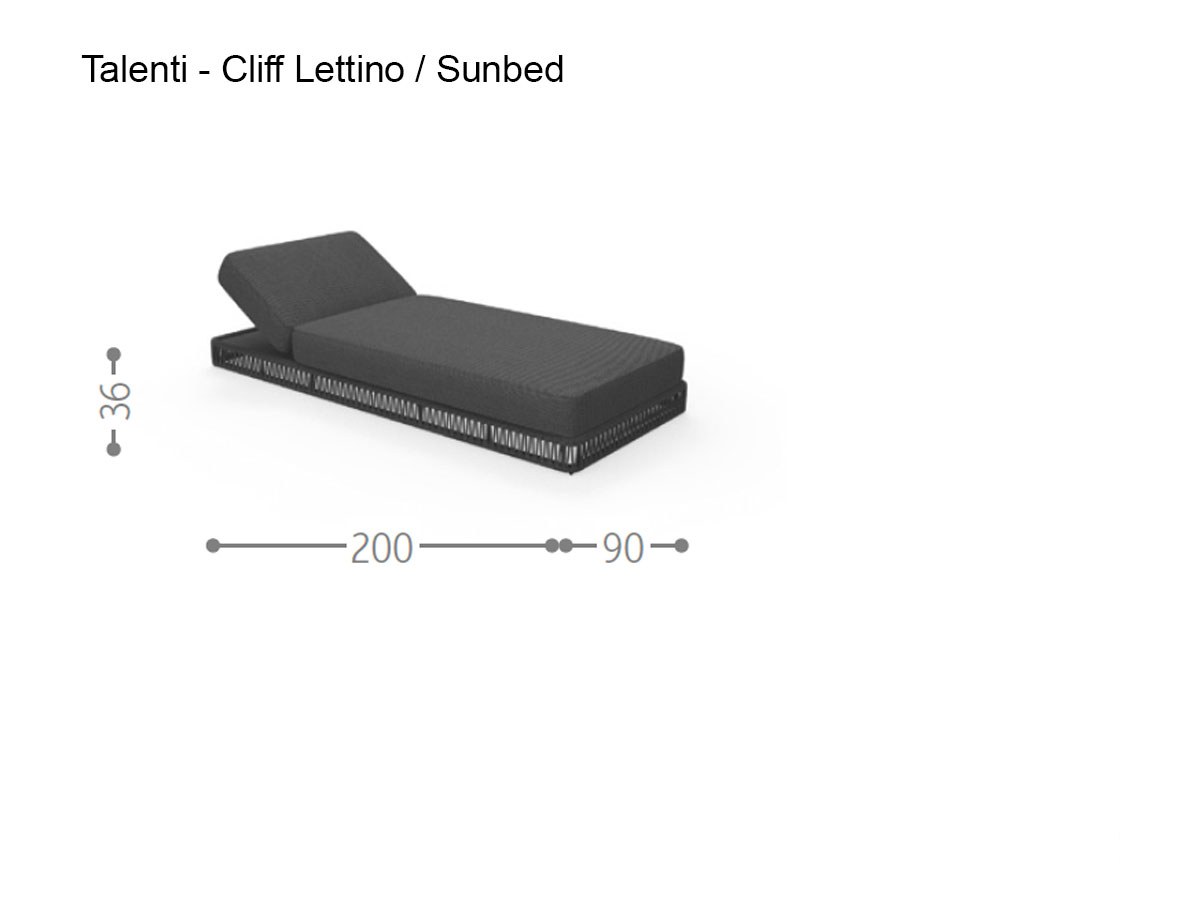 Talenti Cliff Sunbed
