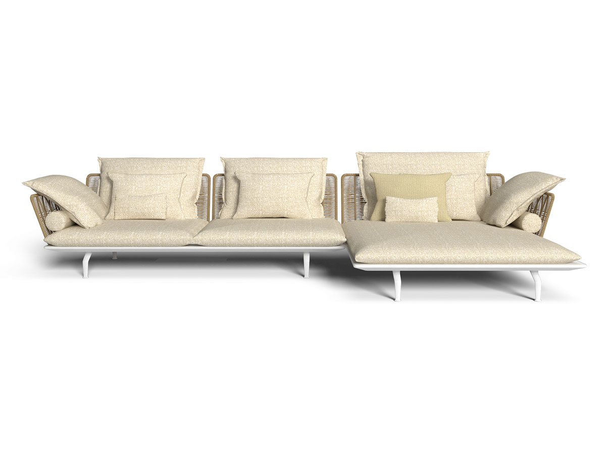 Talenti Cruise Alu Sofa Composition White Mambo Sand