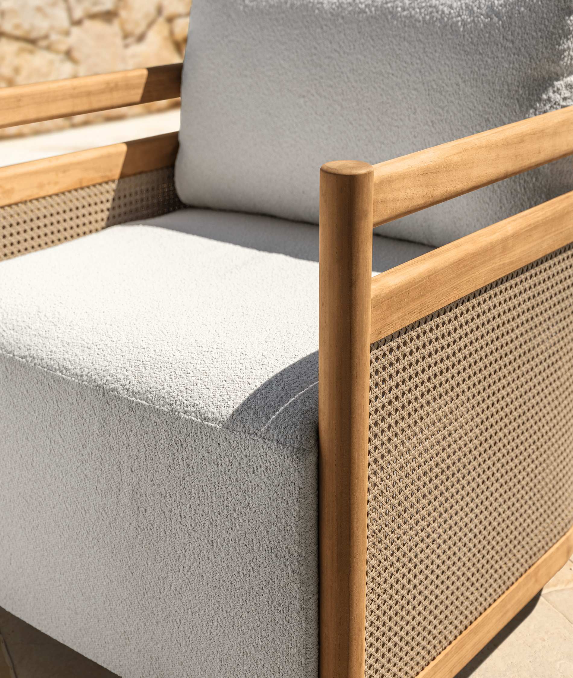 Talenti Edwin Wood Swivel Armchair