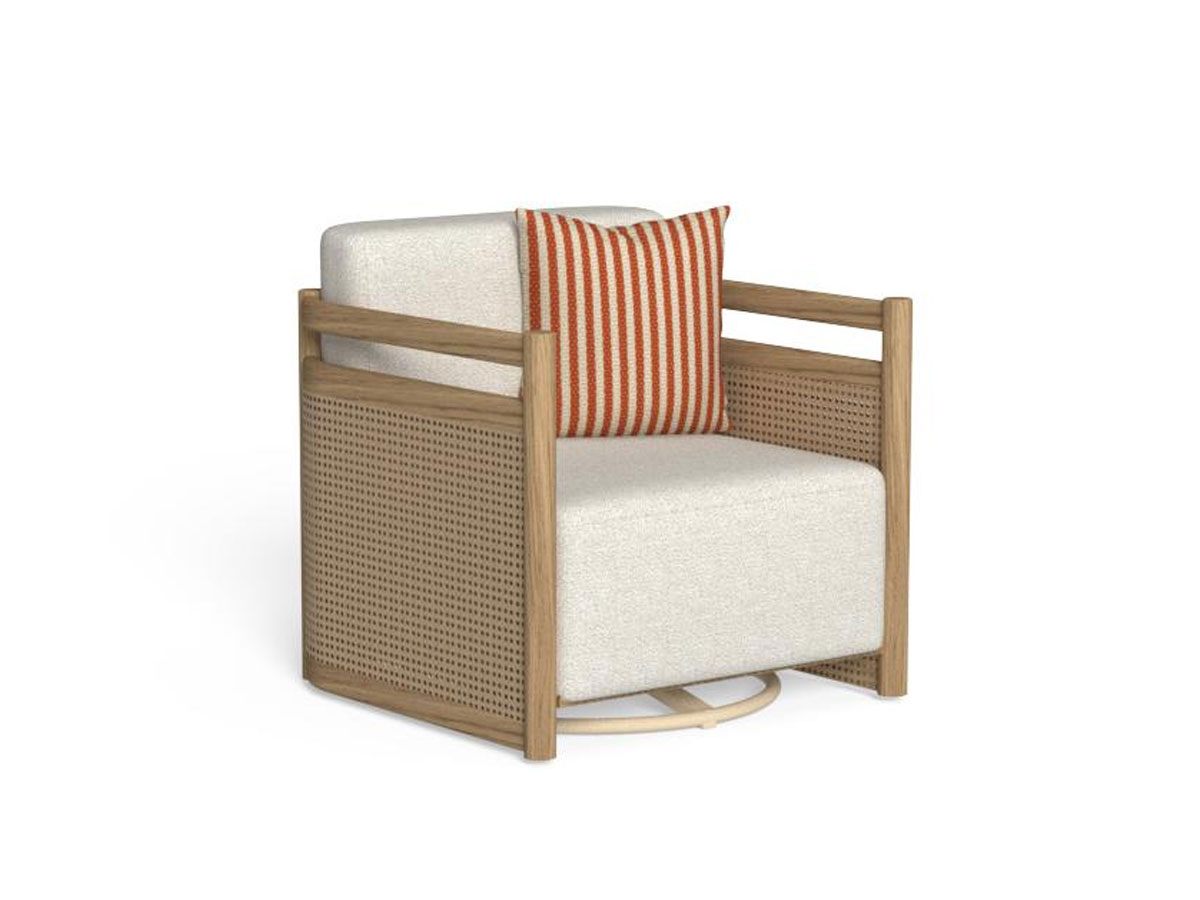 Talenti Edwin Wood Swivel Armchair