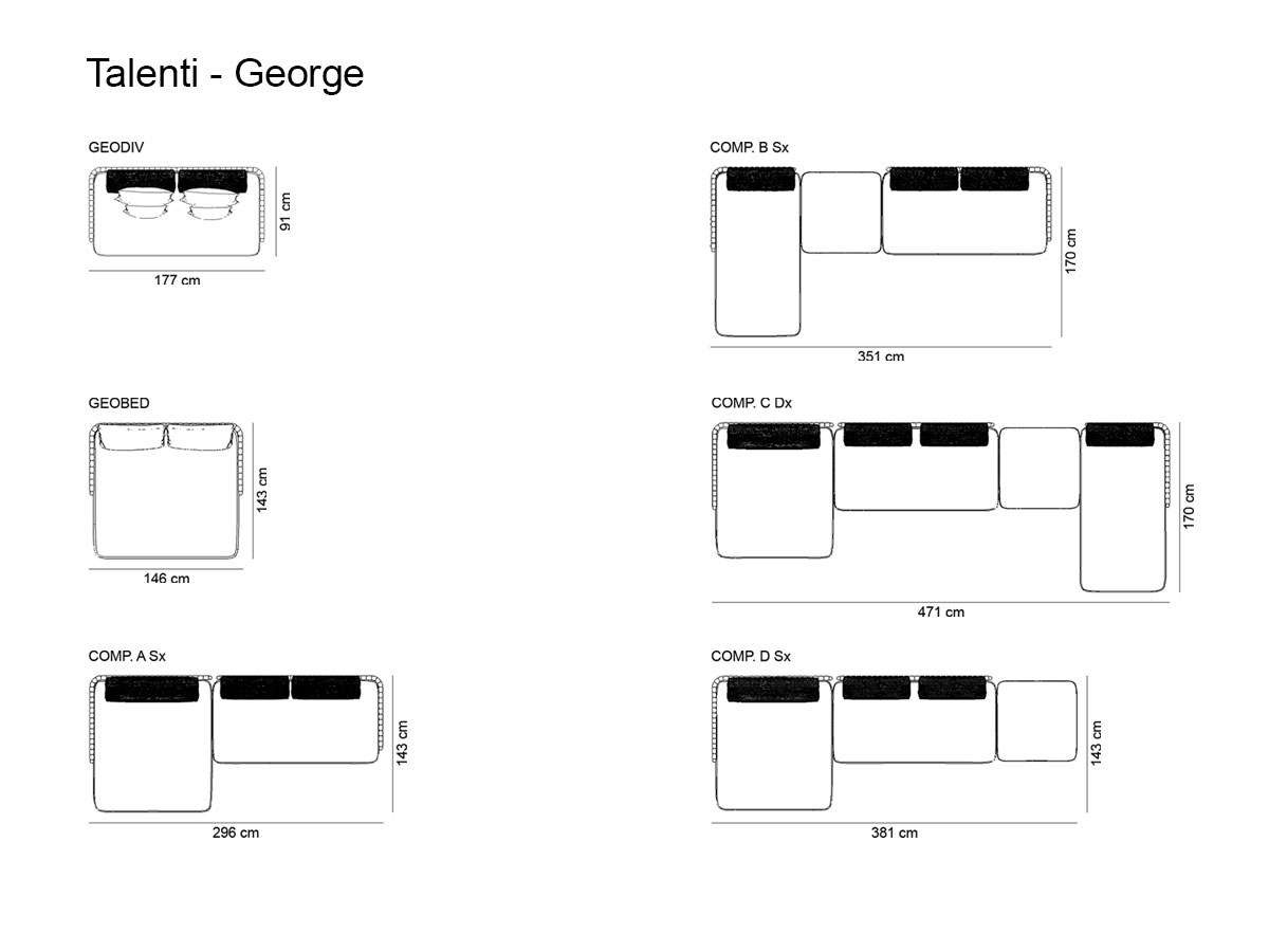 Talenti George Sofa Collection