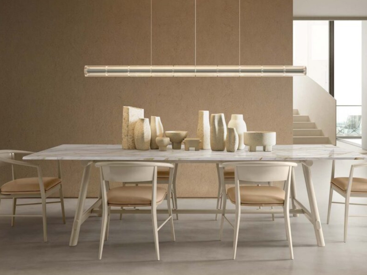 Talenti Hydra Dining Table Chrome Legs Indoor