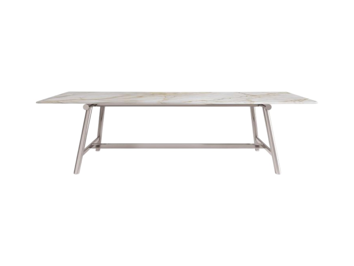 Talenti Hydra Dining Table Chrome Legs Indoor