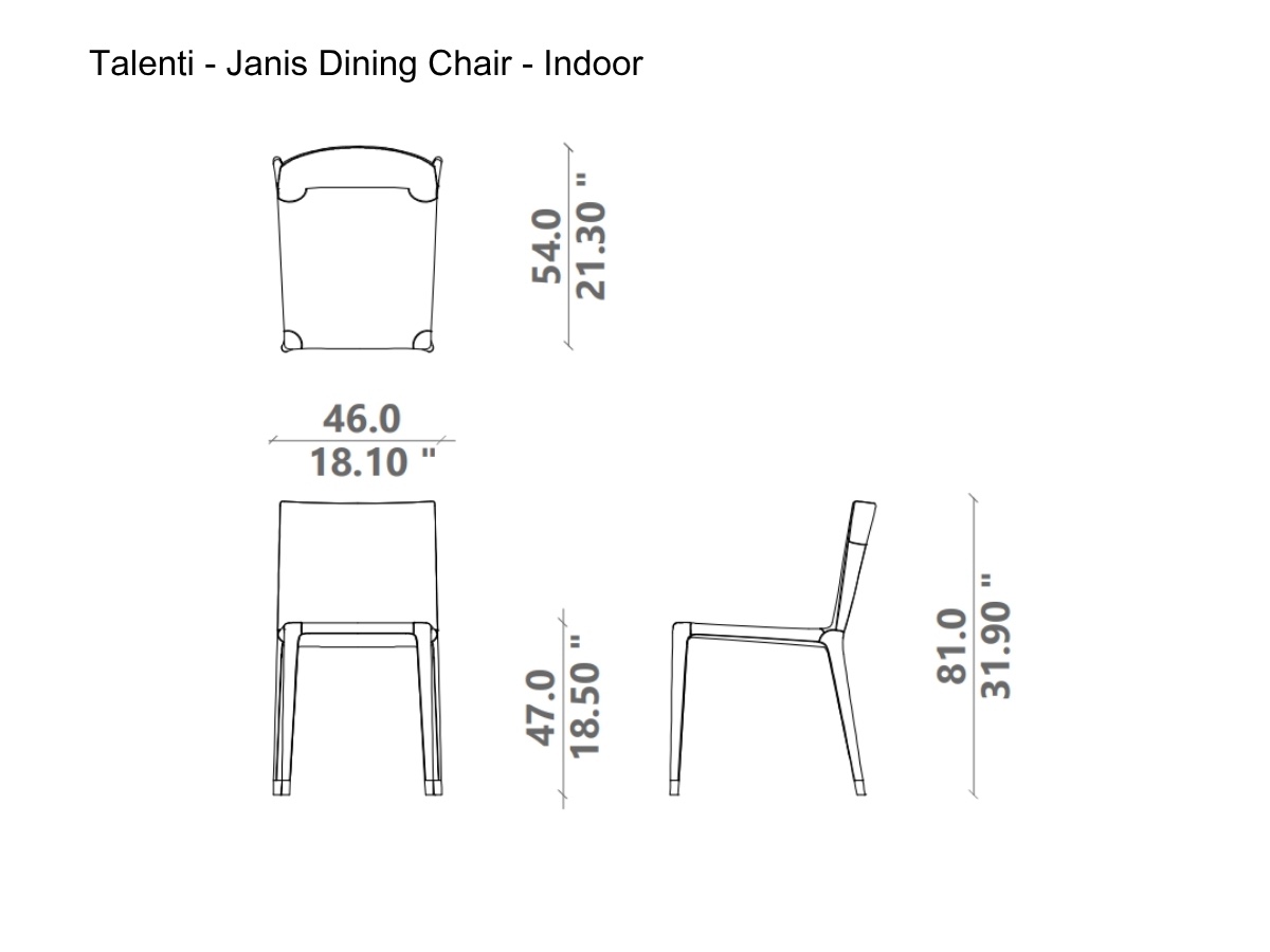 Talenti Janis Dining Chair Indoor