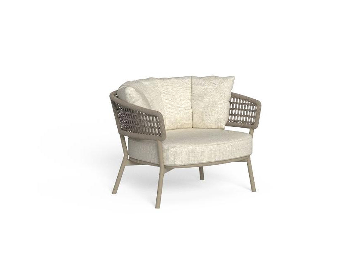 Talenti Moon Alu Armchair Dove Beige Warm White