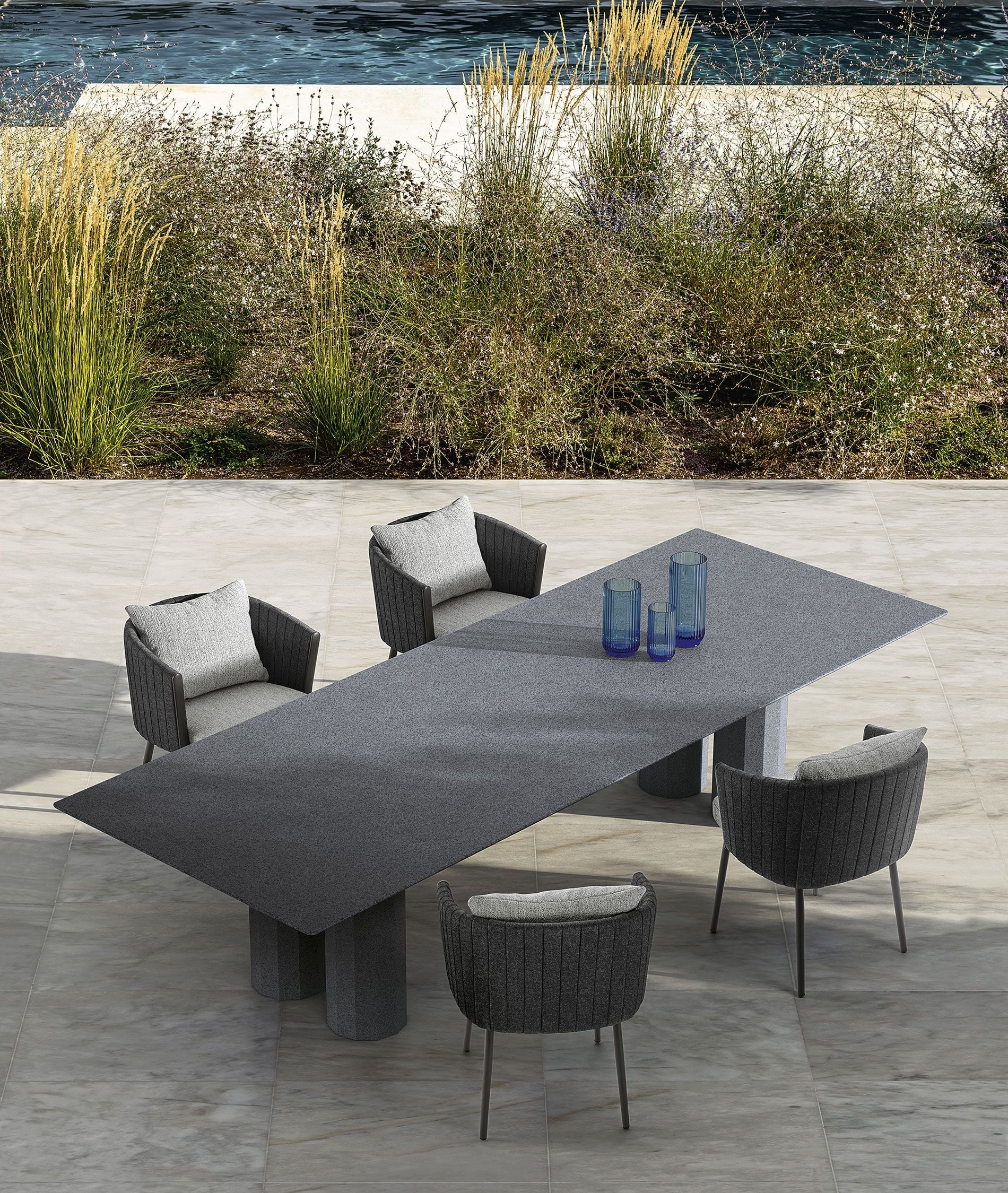 Talenti Salinas Rectangular Table Concrete Outdoor