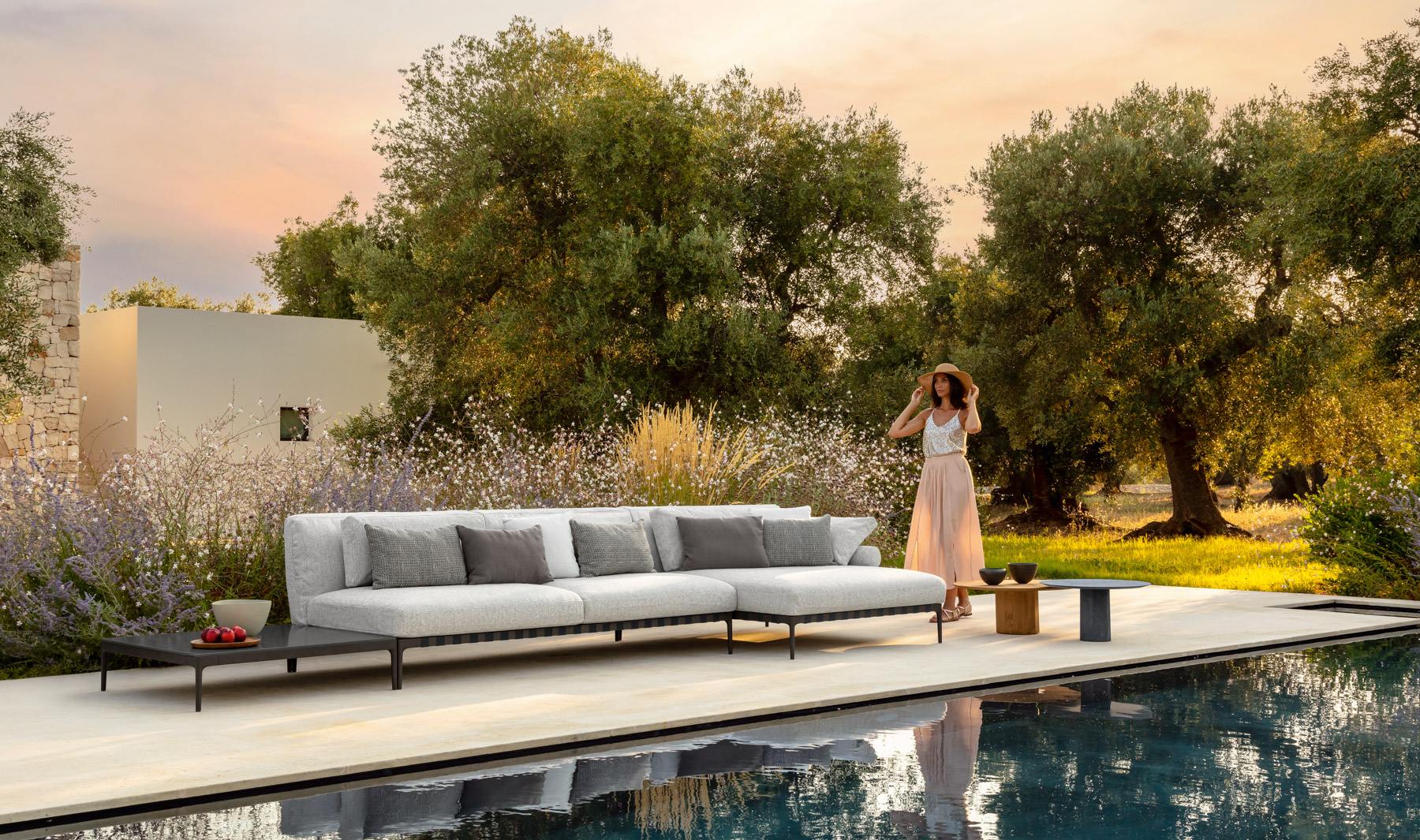 Talenti Salinas Coffee Table Concrete Outdoor