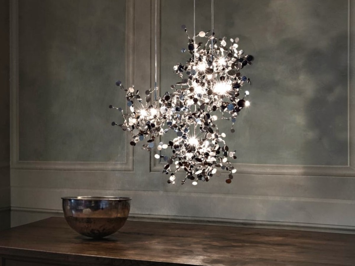 Terzani Argent Suspension Lamp 4 Round Multi Lights