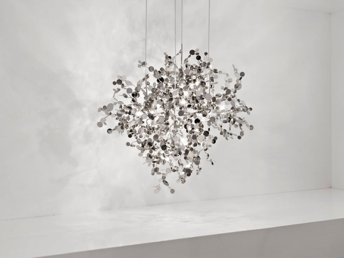 Terzani Argent Suspension Lamp 4 Round Multi Lights