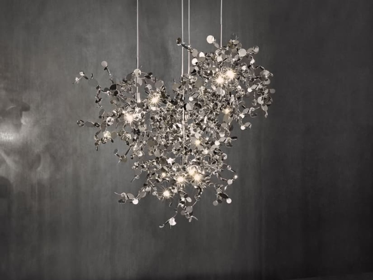 Terzani Argent Suspension Lamp 4 Round Multi Lights