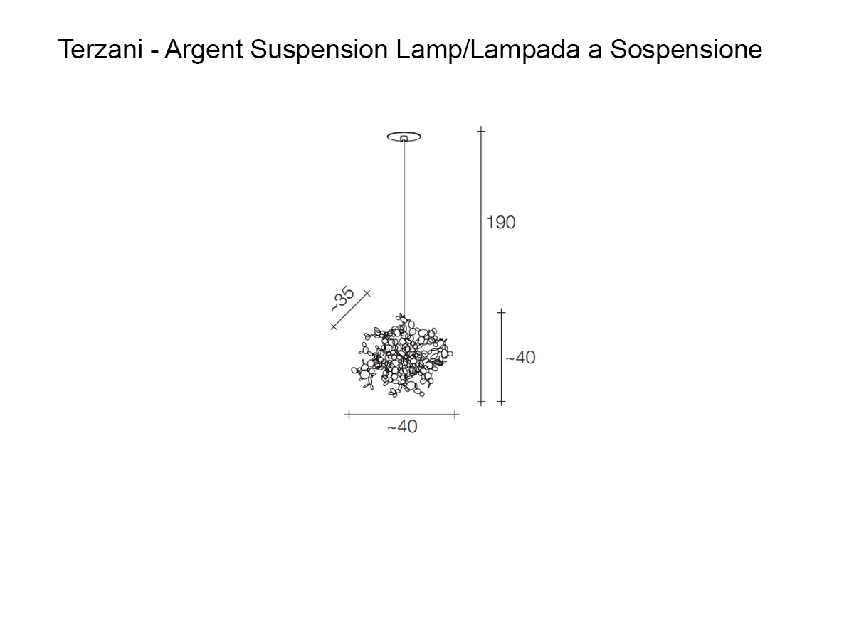 Terzani Argent Suspension Lamp