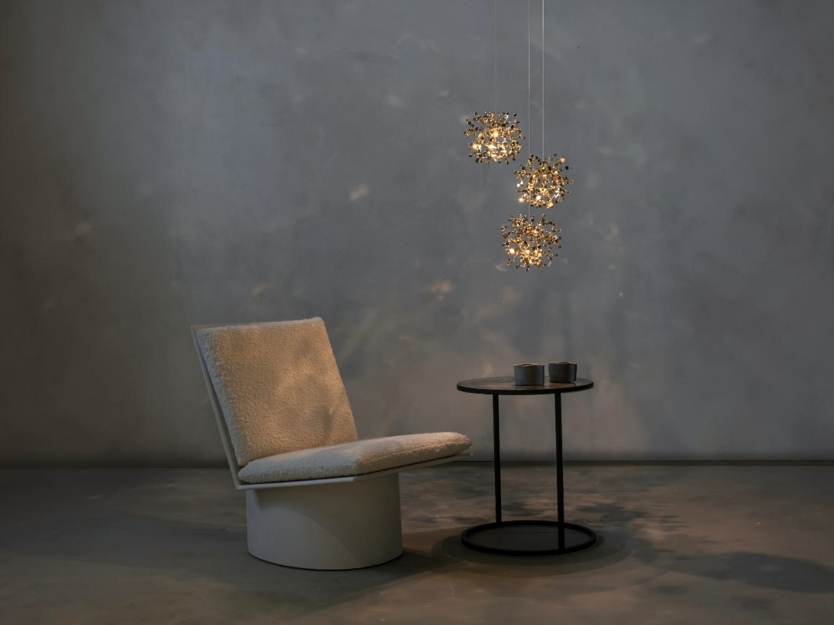 Terzani Argent Mon Bijou Suspension Lamp 3 Lights