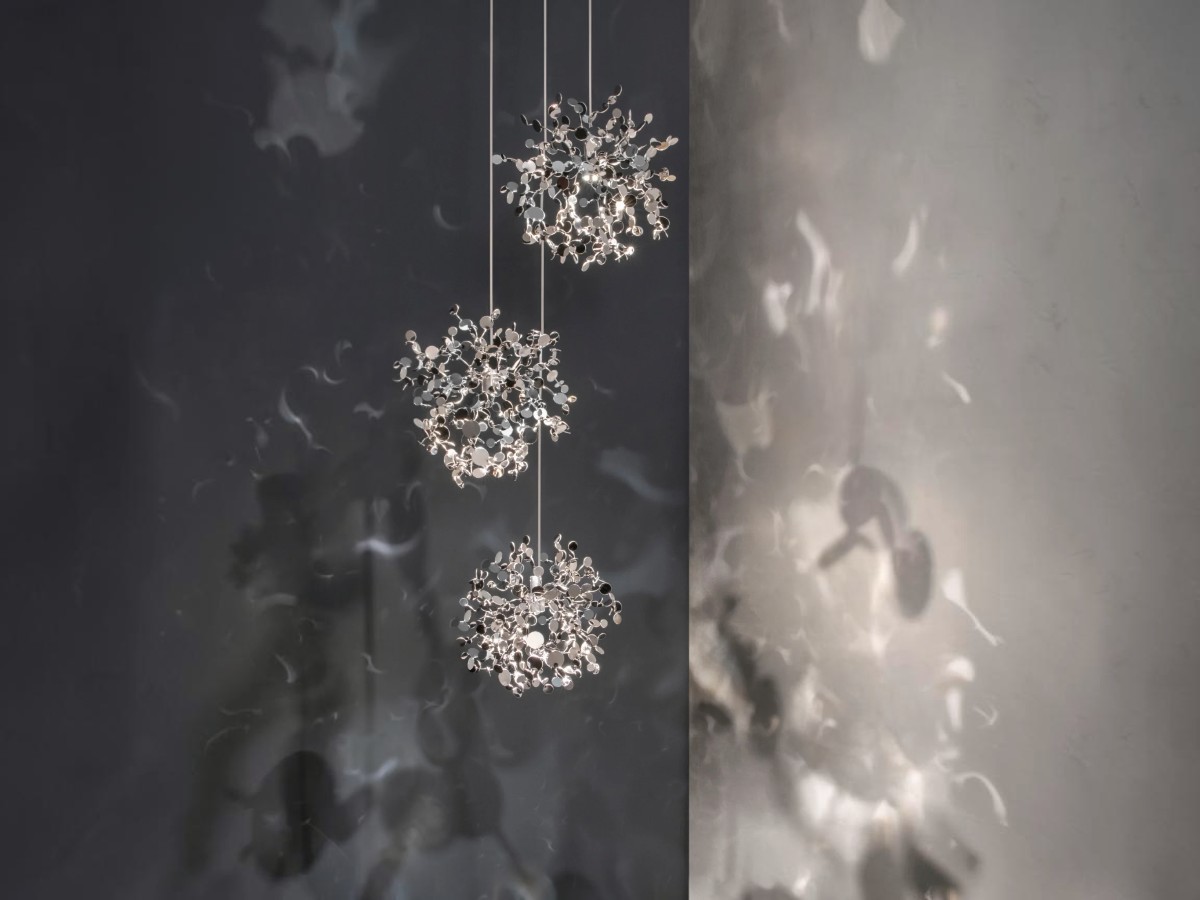 Terzani Argent Mon Bijou Suspension Lamp 3 Lights