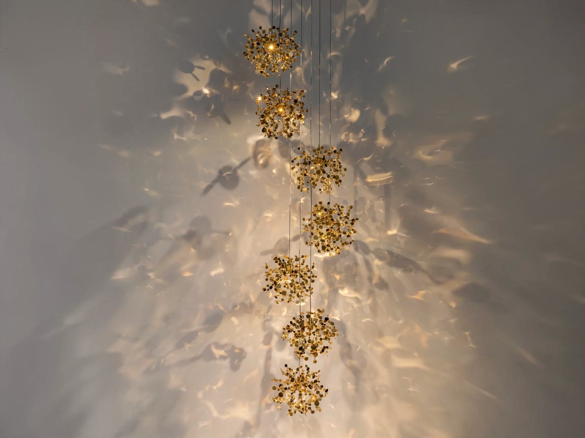 Terzani Argent Mon Bijou Suspension Lamp 7 Lights