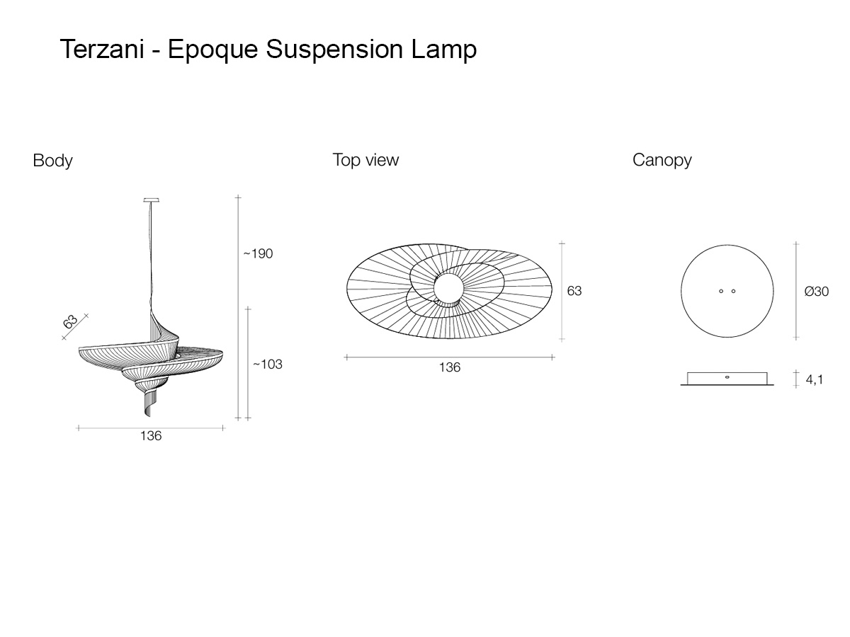 Terzani Epoque Suspension Lamp