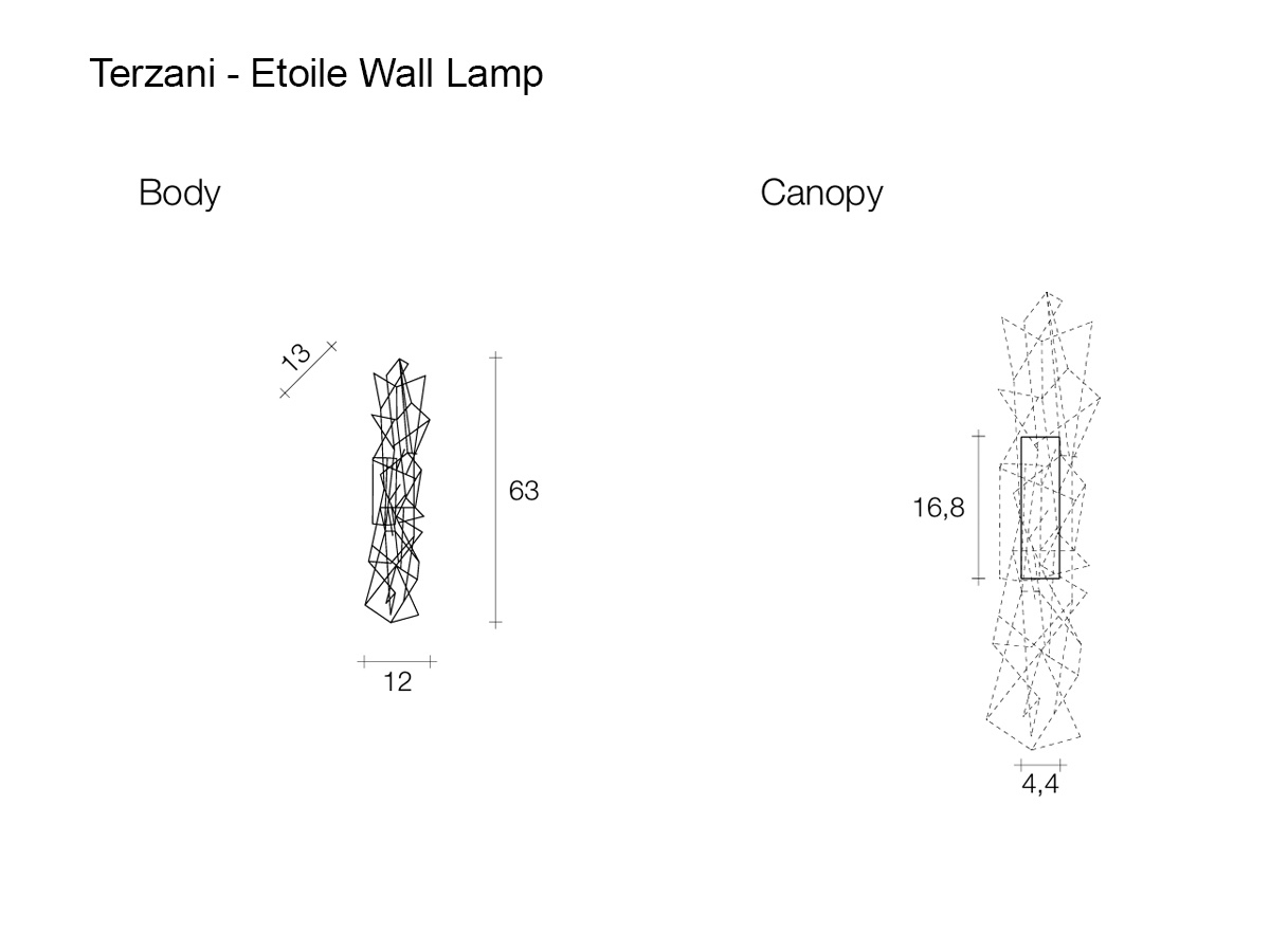 Terzani Etoile Wall Lamp
