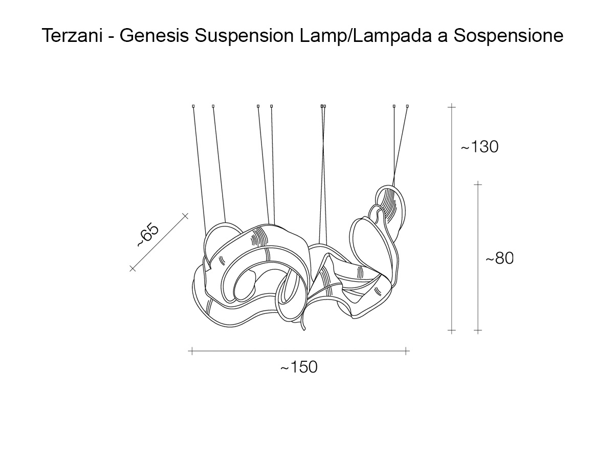 Terzani Genesis Suspension Lamp