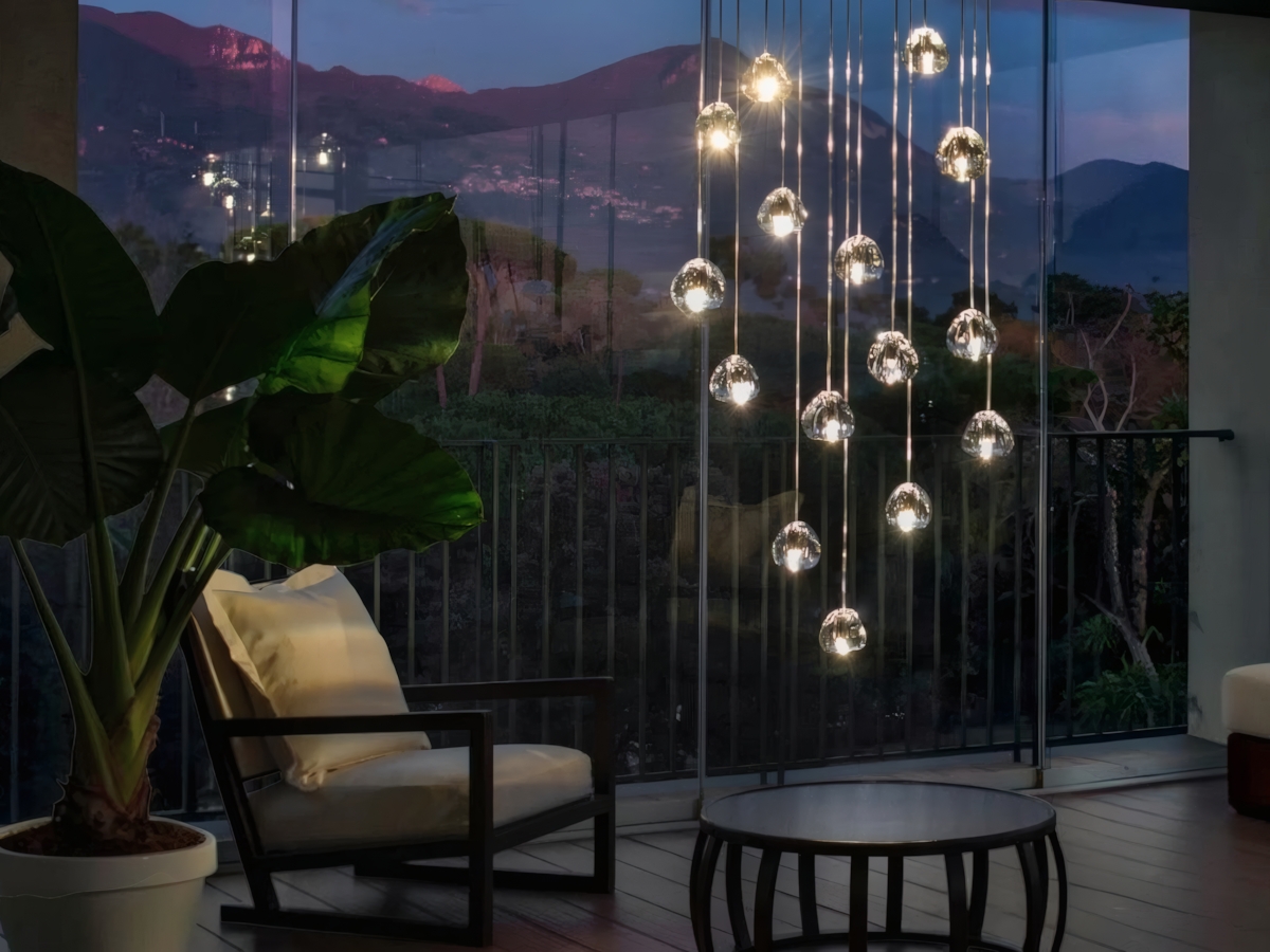Terzani Mizu 15s Suspension Lamp Rectangular Multi Lights