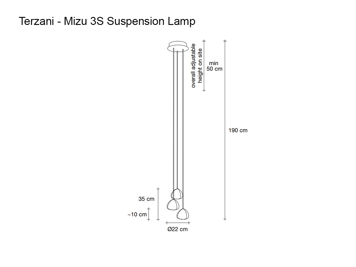 Terzani Mizu 3s Suspension Lamp