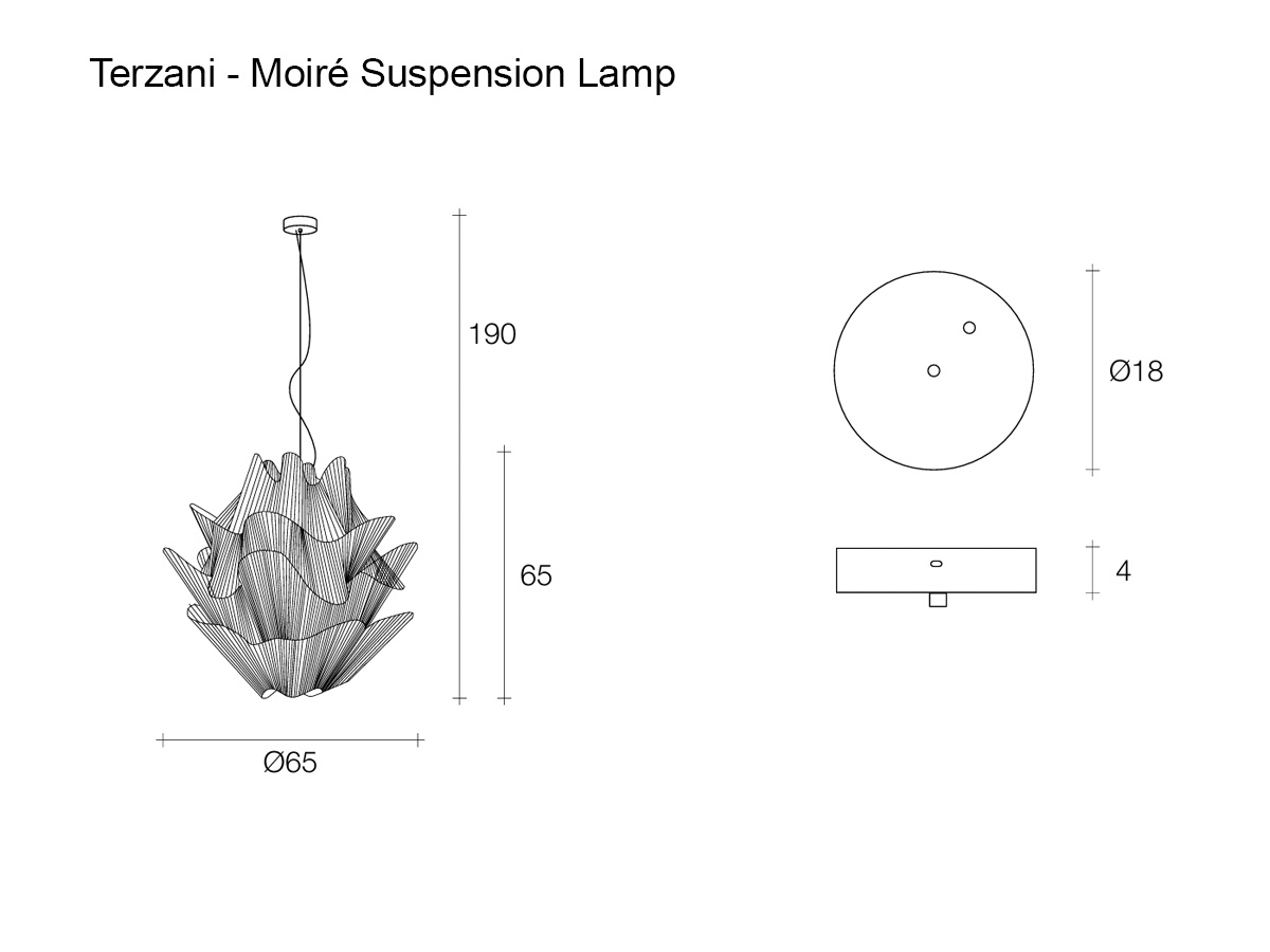 Terzani Moire Suspension Lamp