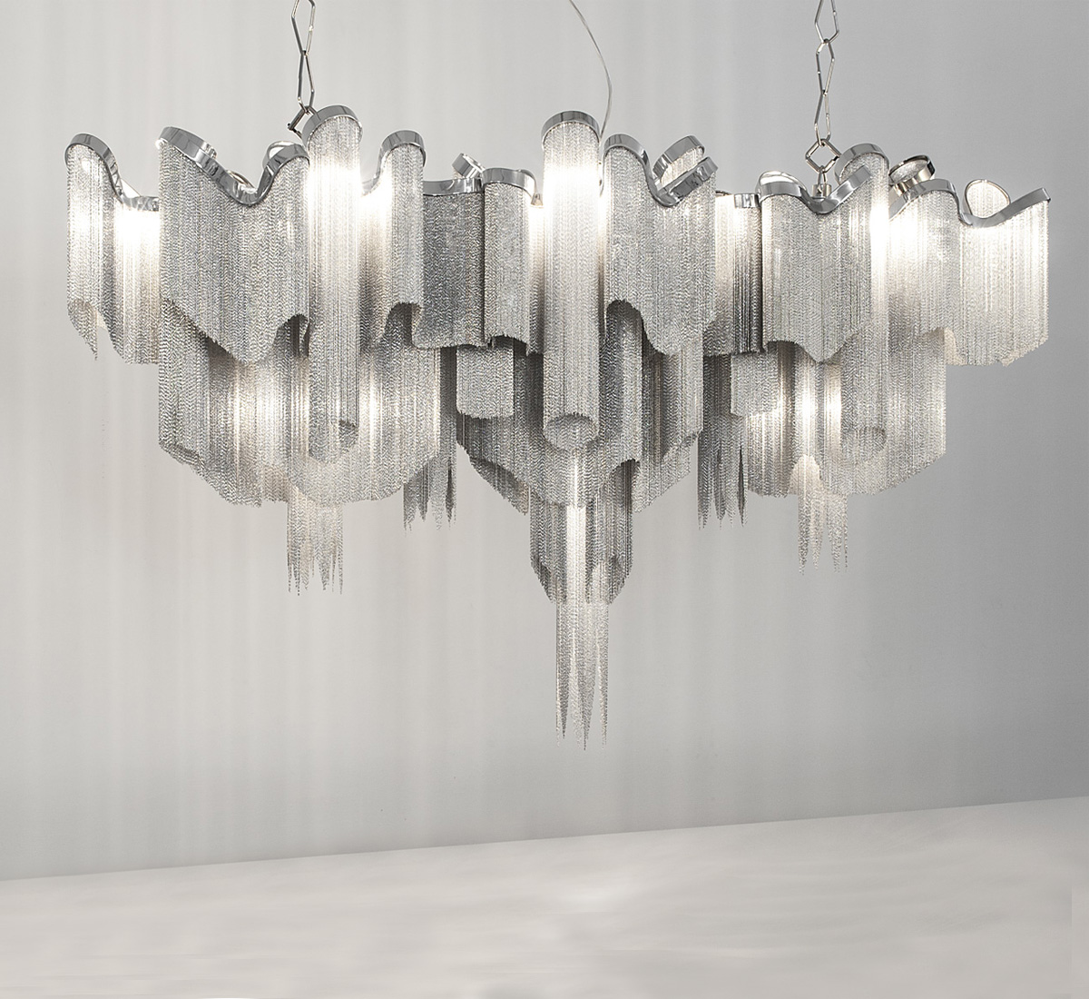 Terzani Stream Suspension Lamp L 140 Cm
