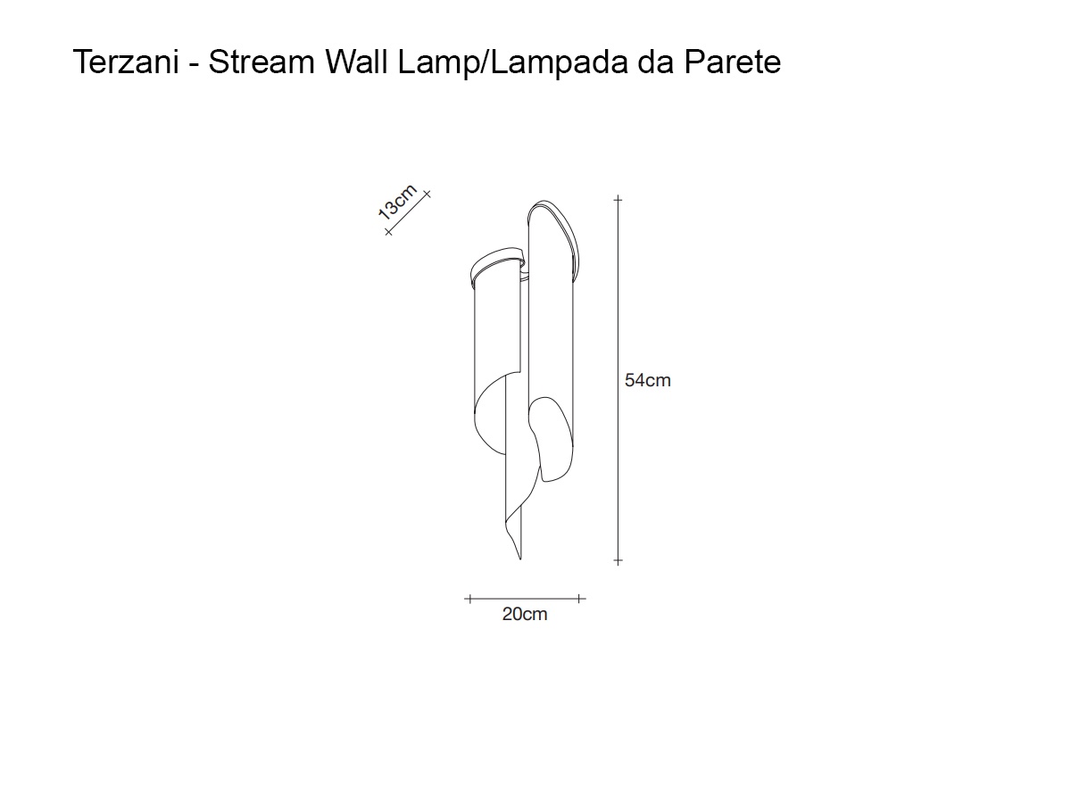 Terzani Stream Wall Lamp