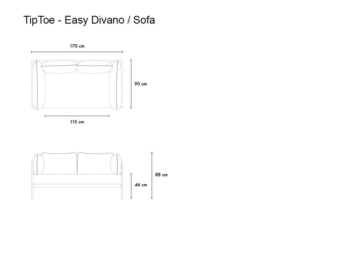 Tiptoe Easy 2 Seater Sofa